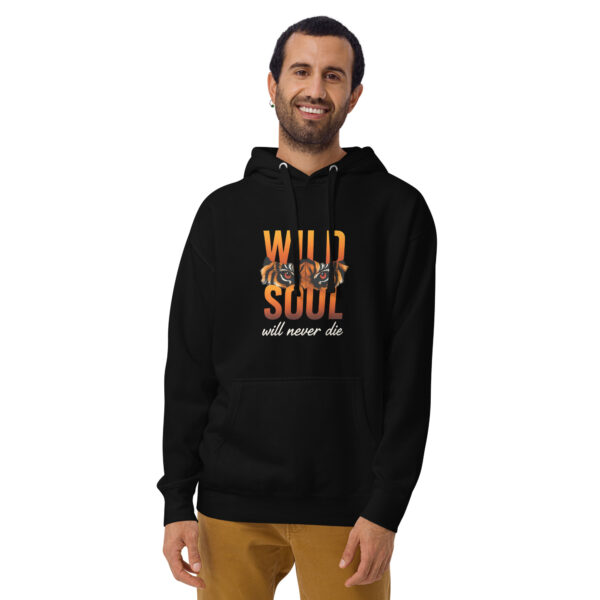 Unisex Hoodie with Wild Soul Tiger Design - Cozy Sweatshirt - Image 11