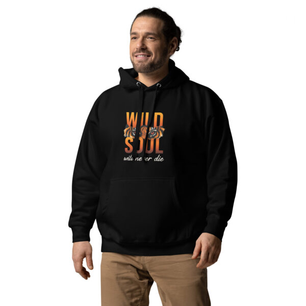 Unisex Hoodie with Wild Soul Tiger Design - Cozy Sweatshirt - Image 5