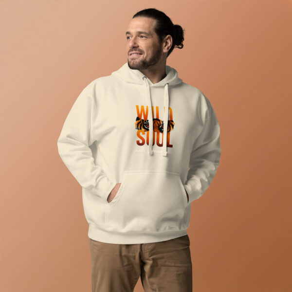 Unisex Hoodie with Wild Soul Tiger Design - Cozy Sweatshirt - Image 10