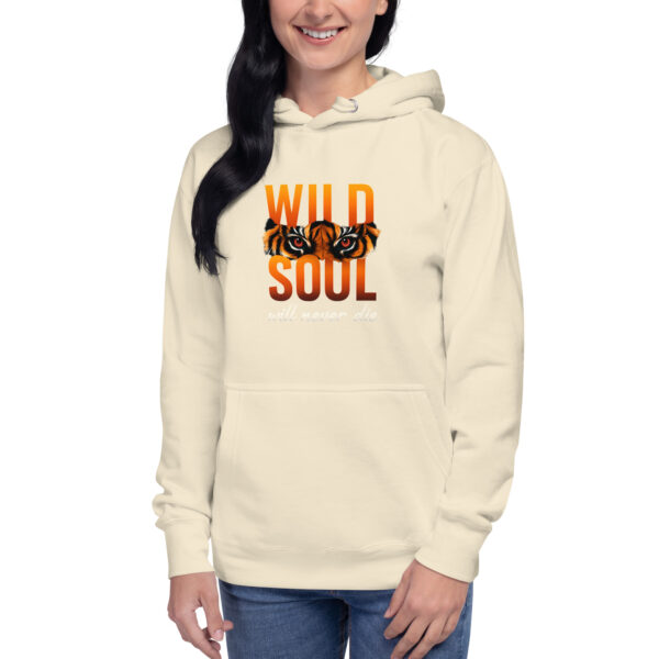 Unisex Hoodie with Wild Soul Tiger Design - Cozy Sweatshirt - Image 4