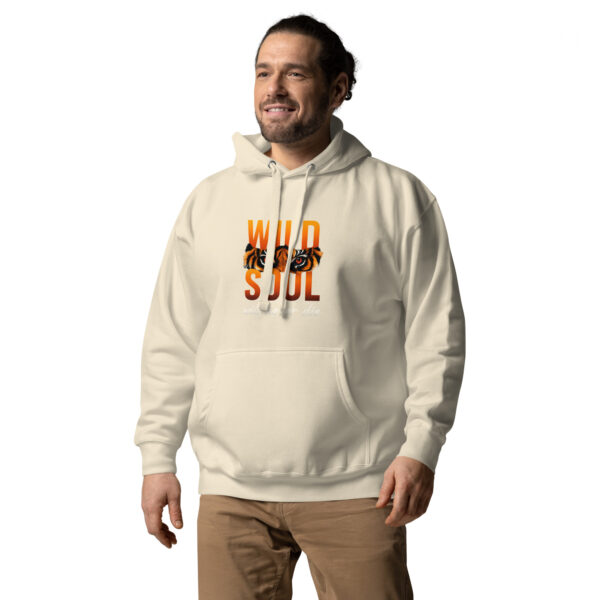 Unisex Hoodie with Wild Soul Tiger Design - Cozy Sweatshirt - Image 9