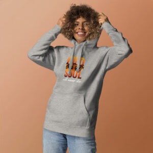 Unisex Hoodie with Wild Soul Tiger Design - Cozy Sweatshirt