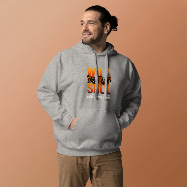 Unisex Hoodie with Wild Soul Tiger Design - Cozy Sweatshirt - Image 8