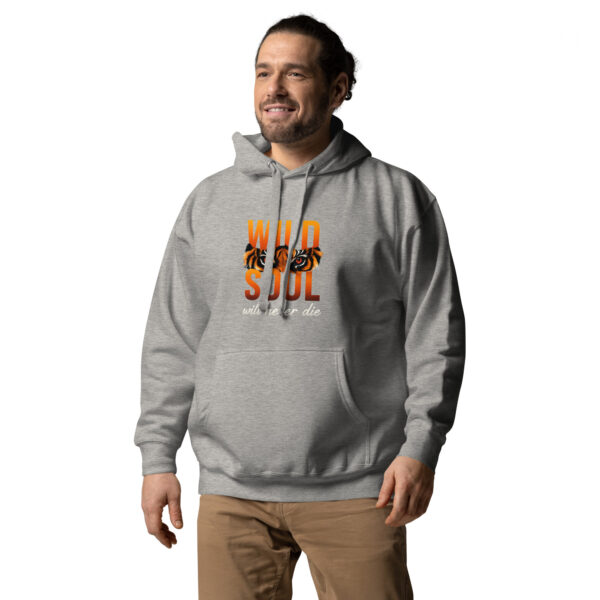 Unisex Hoodie with Wild Soul Tiger Design - Cozy Sweatshirt - Image 7