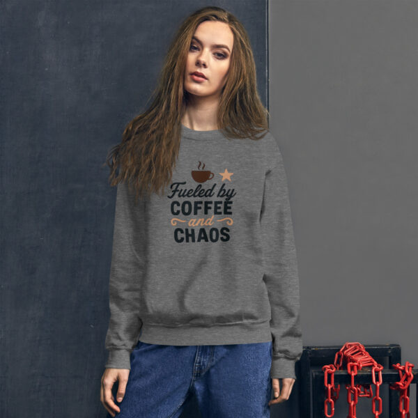 Coffee and Chaos Sweatshirt - Unisex Cozy Sweatshirt - Image 23