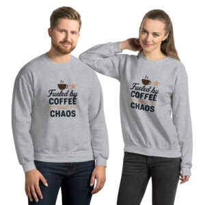 Coffee and Chaos Sweatshirt - Unisex Cozy Sweatshirt