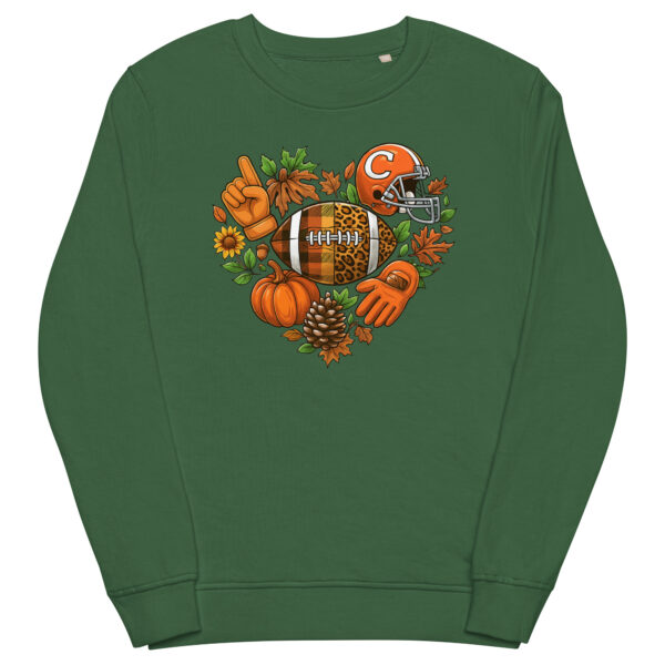 Fall Floral Football Sweatshirt - Retro Game Organic Pullover for Autum - Image 7