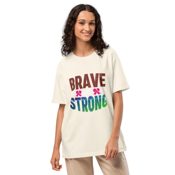 Brave & Strong Oversized Tee for Men and Women - Image 5